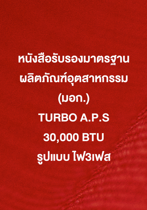 TURBO A.P.S 30,000 ฺBTU - 3Phase